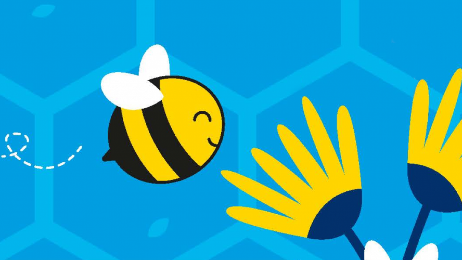 Postkarte zum Projekt Wir für Bienen