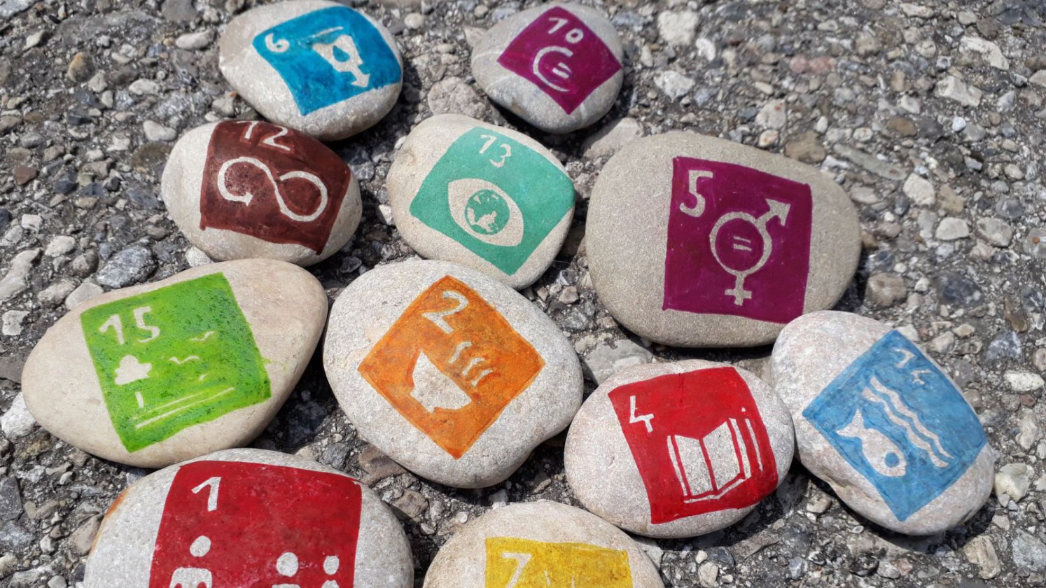 SDG's auf Steinen