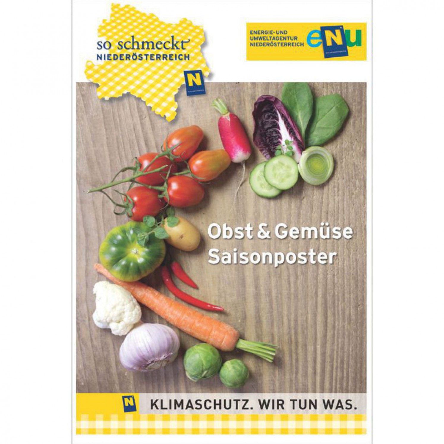 Cover des Obst und Gemüse Sasions-Poster der eNu