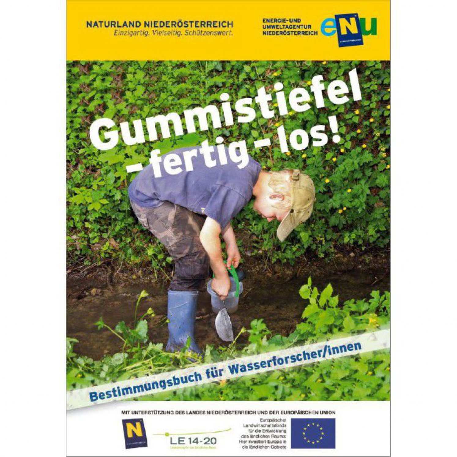 Cover unseres Bestimmungsbuch für Wassertiere in Niederösterreich